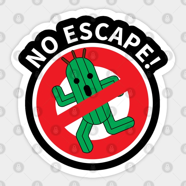 Cactuar No Escape With Text Sticker by inotyler